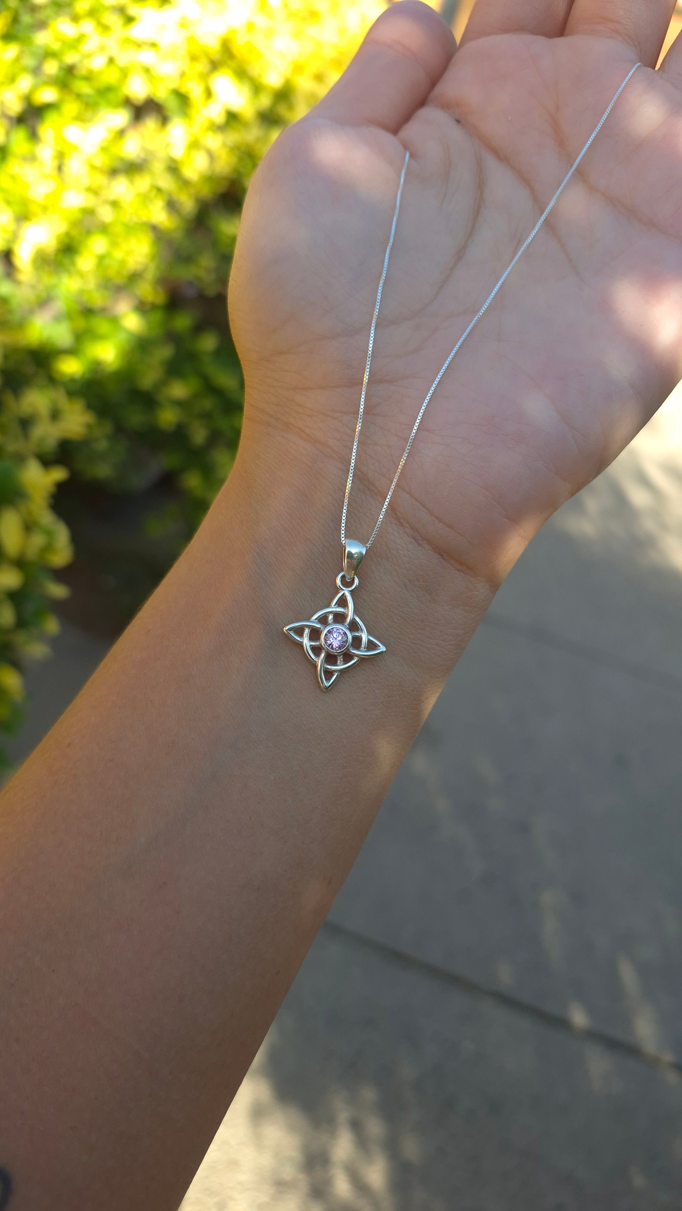 Nudo de Bruja Cuarzo Rosa